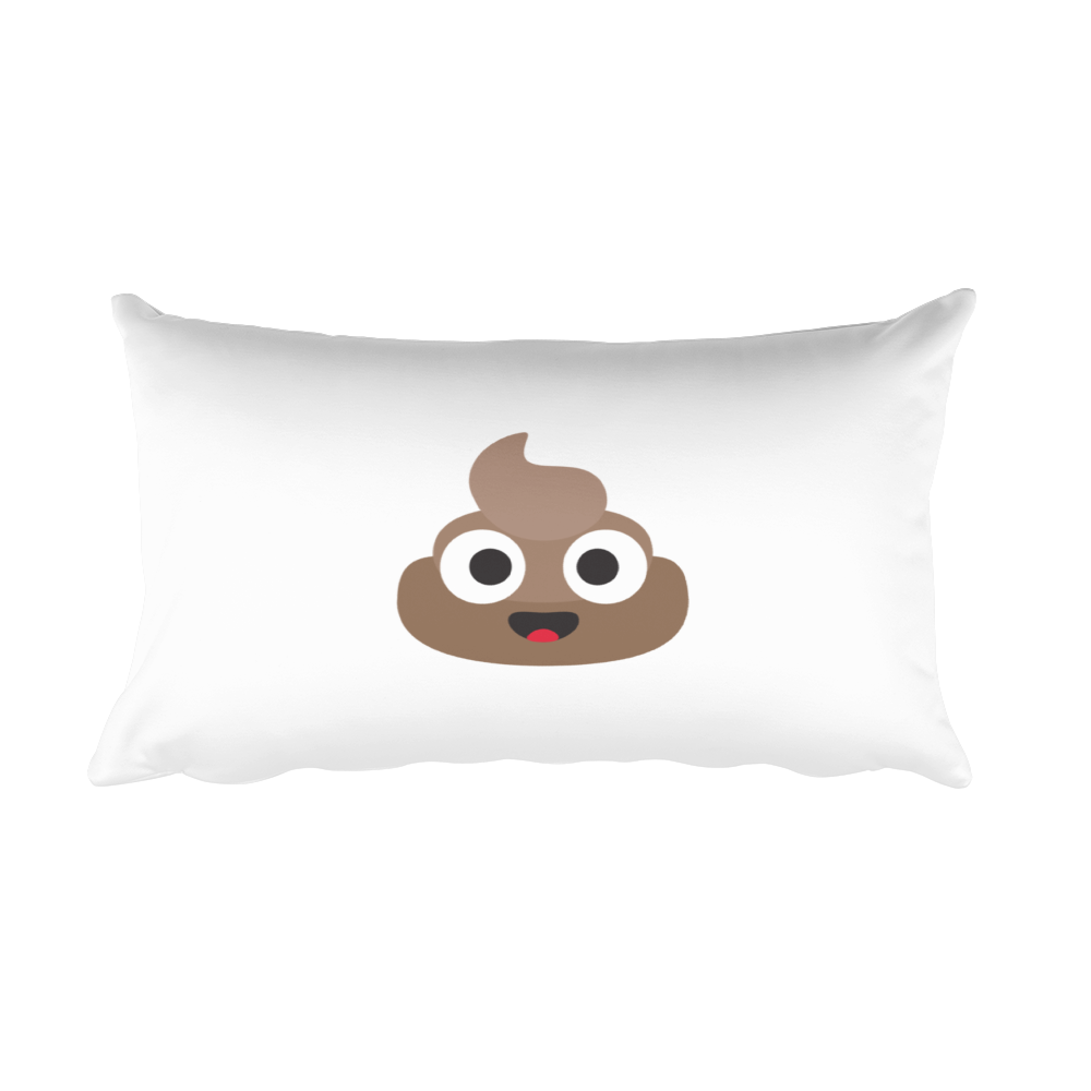 Happy Poop Rectangular Pillow