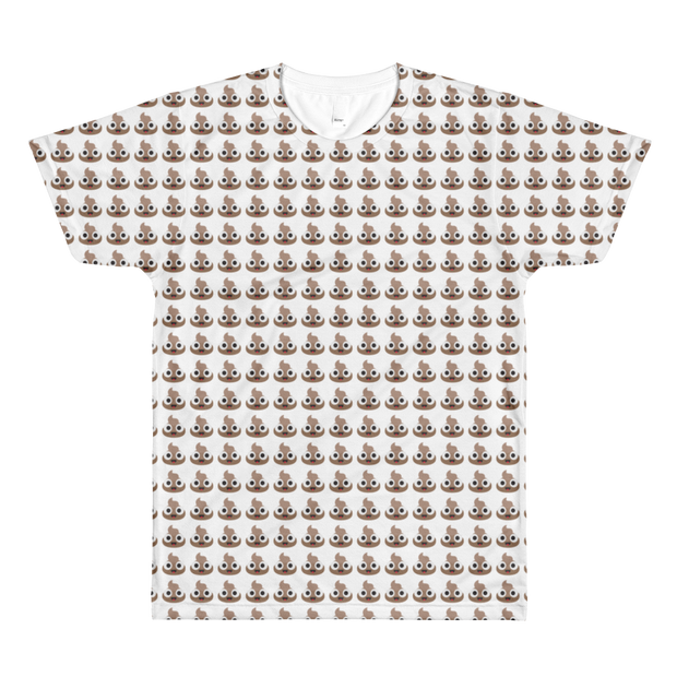 Happy Poop Pattern men’s crewneck t-shirt