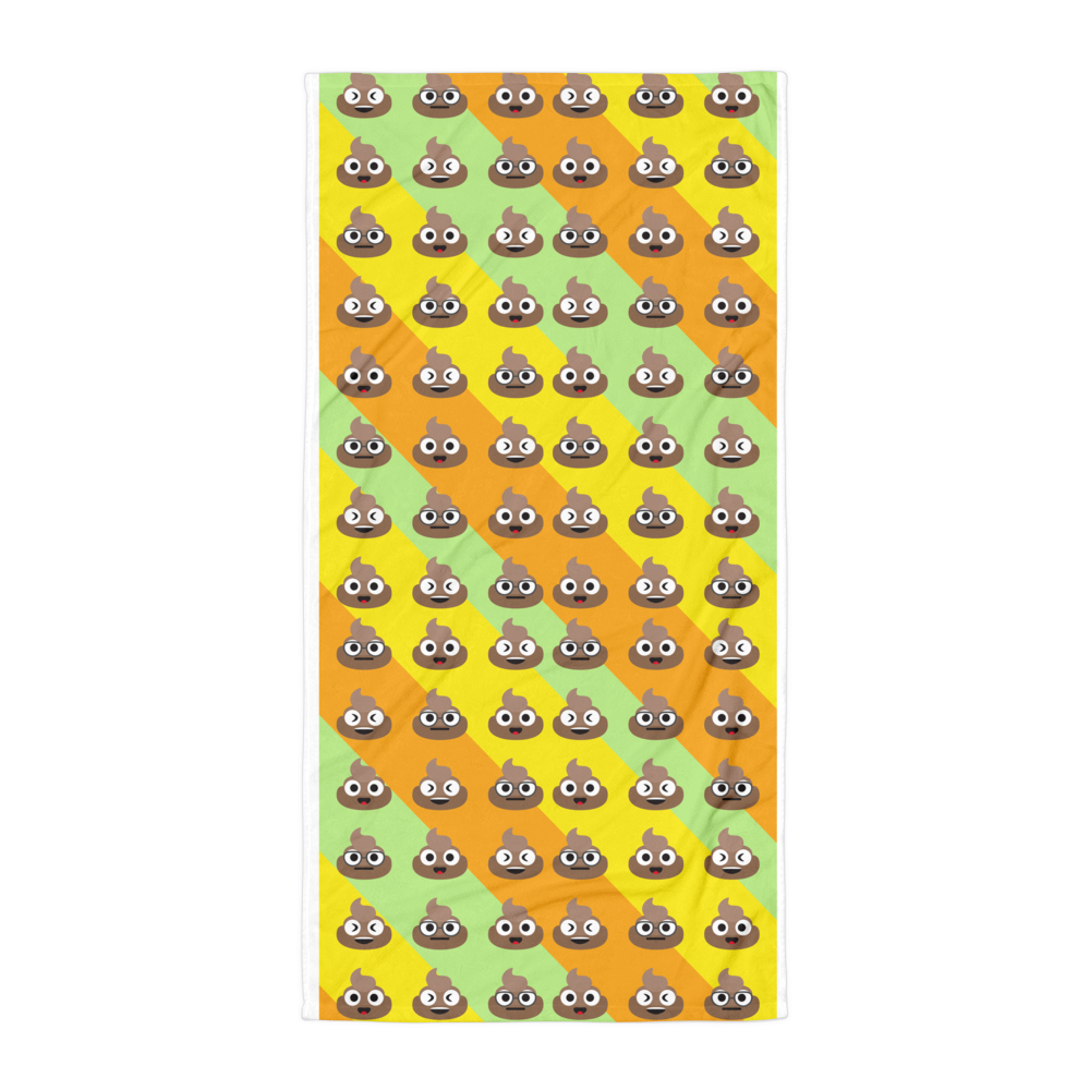 Poop Emoji Beach Blanket