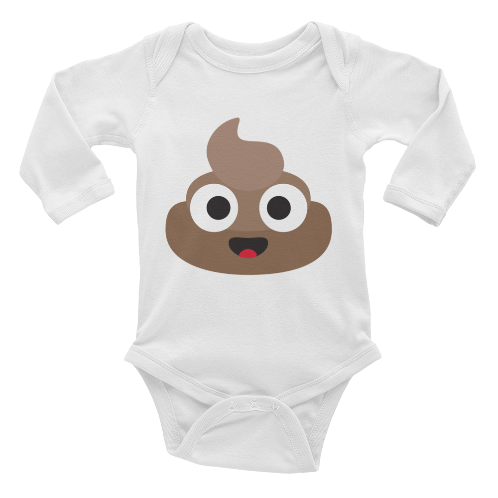 Happy Poop Baby Long Sleeve Bodysuit